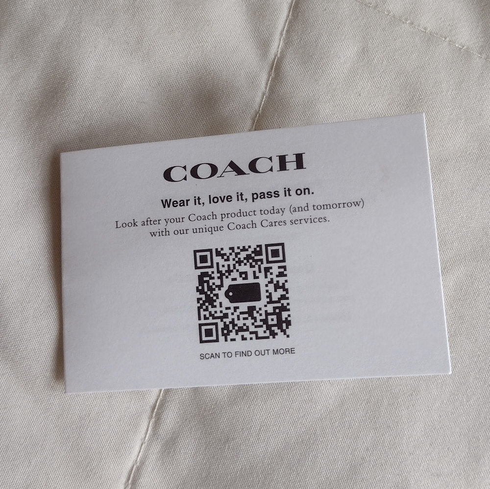 Coach big leather purse in light saddle - Picture 7 of 15